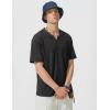 image:imageJMIERR Oversized T Shirts for Men Women Vintage Wash 100 Cotton V Neck Drop Shoulder Tee TopsBlack