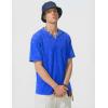 image:imageJMIERR Oversized T Shirts for Men Women Vintage Wash 100 Cotton V Neck Drop Shoulder Tee TopsBlue