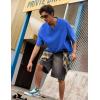 image:imageJMIERR Oversized T Shirts for Men Women Vintage Wash 100 Cotton V Neck Drop Shoulder Tee TopsBlue