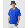 image:imageJMIERR Oversized T Shirts for Men Women Vintage Wash 100 Cotton V Neck Drop Shoulder Tee TopsBlue