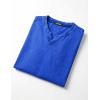 image:imageJMIERR Oversized T Shirts for Men Women Vintage Wash 100 Cotton V Neck Drop Shoulder Tee TopsBlue
