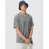image:imageJMIERR Oversized T Shirts for Men Women Vintage Wash 100 Cotton V Neck Drop Shoulder Tee TopsGrey