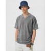 image:imageJMIERR Oversized T Shirts for Men Women Vintage Wash 100 Cotton V Neck Drop Shoulder Tee TopsGrey