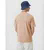 image:imageJMIERR Oversized T Shirts for Men Women Vintage Wash 100 Cotton V Neck Drop Shoulder Tee TopsKhaki