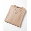image:imageJMIERR Oversized T Shirts for Men Women Vintage Wash 100 Cotton V Neck Drop Shoulder Tee TopsKhaki