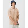 image:imageJMIERR Oversized T Shirts for Men Women Vintage Wash 100 Cotton V Neck Drop Shoulder Tee TopsKhaki