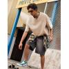 image:imageJMIERR Oversized T Shirts for Men Women Vintage Wash 100 Cotton V Neck Drop Shoulder Tee TopsKhaki