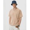 image:imageJMIERR Oversized T Shirts for Men Women Vintage Wash 100 Cotton V Neck Drop Shoulder Tee TopsKhaki