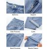image:imageJMIERR Mens Baggy Jeans Wide Leg Skater Hip Hop Denim Pants Loose Fit StreetwearBeau Blue