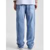 image:imageJMIERR Mens Baggy Jeans Wide Leg Skater Hip Hop Denim Pants Loose Fit StreetwearBeau Blue
