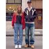 image:imageJMIERR Mens Baggy Jeans Wide Leg Skater Hip Hop Denim Pants Loose Fit StreetwearBeau Blue