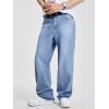image:imageJMIERR Mens Baggy Jeans Wide Leg Skater Hip Hop Denim Pants Loose Fit StreetwearBeau Blue