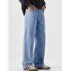 image:imageJMIERR Mens Baggy Jeans Wide Leg Skater Hip Hop Denim Pants Loose Fit StreetwearBeau Blue