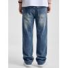 image:imageJMIERR Mens Baggy Jeans Wide Leg Skater Hip Hop Denim Pants Loose Fit StreetwearBlue
