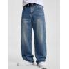 image:imageJMIERR Mens Baggy Jeans Wide Leg Skater Hip Hop Denim Pants Loose Fit StreetwearBlue