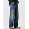 image:imageJMIERR Mens Baggy Jeans Wide Leg Skater Hip Hop Denim Pants Loose Fit StreetwearBlue