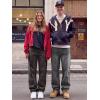 image:imageJMIERR Mens Baggy Jeans Wide Leg Skater Hip Hop Denim Pants Loose Fit StreetwearDark Grey