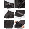 image:imageJMIERR Mens Baggy Jeans Wide Leg Skater Hip Hop Denim Pants Loose Fit StreetwearDark Grey