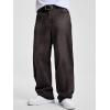 image:imageJMIERR Mens Baggy Jeans Wide Leg Skater Hip Hop Denim Pants Loose Fit StreetwearDark Grey