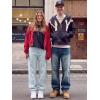 image:imageJMIERR Mens Baggy Jeans Wide Leg Skater Hip Hop Denim Pants Loose Fit StreetwearLight Blue