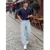 image:imageJMIERR Mens Baggy Jeans Wide Leg Skater Hip Hop Denim Pants Loose Fit StreetwearLight Blue
