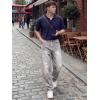 image:imageJMIERR Mens Baggy Jeans Wide Leg Skater Hip Hop Denim Pants Loose Fit StreetwearLight Grey