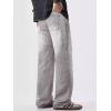 image:imageJMIERR Mens Baggy Jeans Wide Leg Skater Hip Hop Denim Pants Loose Fit StreetwearLight Grey
