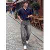 image:imageJMIERR Mens Baggy Jeans Wide Leg Skater Hip Hop Denim Pants Loose Fit StreetwearMedium Grey