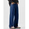 image:imageJMIERR Mens Baggy Jeans Wide Leg Skater Hip Hop Denim Pants Loose Fit StreetwearNavy Blue