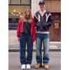 image:imageJMIERR Mens Baggy Jeans Wide Leg Skater Hip Hop Denim Pants Loose Fit StreetwearNavy Blue