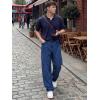 image:imageJMIERR Mens Baggy Jeans Wide Leg Skater Hip Hop Denim Pants Loose Fit StreetwearNavy Blue
