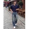 image:imageJMIERR Mens Baggy Jeans Wide Leg Skater Hip Hop Denim Pants Loose Fit StreetwearRetro Blue