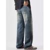 image:imageJMIERR Mens Baggy Jeans Wide Leg Skater Hip Hop Denim Pants Loose Fit StreetwearRetro Blue