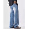 image:imageJMIERR Mens Baggy Jeans Wide Leg Skater Hip Hop Denim Pants Loose Fit StreetwearSky Blue