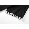 image:imageJMIERR Mens Polo Shirt Textured Knit Button Casual Short Sleeve Summer Vacation Beach Stretchy Golf ShirtsBlack Stripe