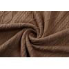image:imageJMIERR Mens Polo Shirt Textured Knit Button Casual Short Sleeve Summer Vacation Beach Stretchy Golf ShirtsBrown Stripe