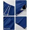 image:imageJMIERR 2026 Mens Baggy Sweat Shorts Lightweight Under Knee Casual Raw Hem Drawstring Y2K Shorts Loose Fit Gym ShortsBlue 3