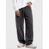 image:imageJMIERR Mens Baggy Sweatpants Wide Leg Acid Washed Cotton Casual PantsBlack