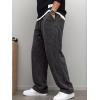 image:imageJMIERR Mens Baggy Sweatpants Wide Leg Acid Washed Cotton Casual PantsBlack