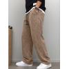 image:imageJMIERR Mens Baggy Sweatpants Wide Leg Acid Washed Cotton Casual PantsBrown