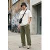 image:imageJMIERR Mens Baggy Sweatpants Wide Leg Acid Washed Cotton Casual PantsJungle Green