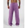 image:imageJMIERR Mens Baggy Sweatpants Wide Leg Acid Washed Cotton Casual PantsPurple