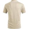 image:imageJMIERR Mens Casual Polo Shirt Short Sleeve Vacation Button Summer Beach Knit Stretchy Golf ShirtsApricot