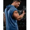 image:imageJMIERR Mens Drawstring Hooded Shirts  Casual Loose Fit Cotton Hoodies Tee Shirt for Daily WearDusty Blue