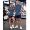 image:imageJMIERR Mens Drawstring Hooded Shirts  Casual Loose Fit Cotton Hoodies Tee Shirt for Daily WearDusty Blue