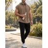 image:imageJMIERR Mens Drawstring Hooded Shirts  Casual Loose Fit Cotton Hoodies Tee Shirt for Daily WearKhaki