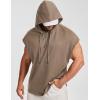 image:imageJMIERR Mens Drawstring Hooded Shirts  Casual Loose Fit Cotton Hoodies Tee Shirt for Daily WearKhaki