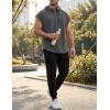 image:imageJMIERR Mens Drawstring Hooded Shirts  Casual Loose Fit Cotton Hoodies Tee Shirt for Daily WearMedium Grey