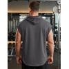 image:imageJMIERR Mens Drawstring Hooded Shirts  Casual Loose Fit Cotton Hoodies Tee Shirt for Daily WearMedium Grey