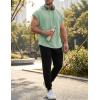 image:imageJMIERR Mens Drawstring Hooded Shirts  Casual Loose Fit Cotton Hoodies Tee Shirt for Daily WearMint Green